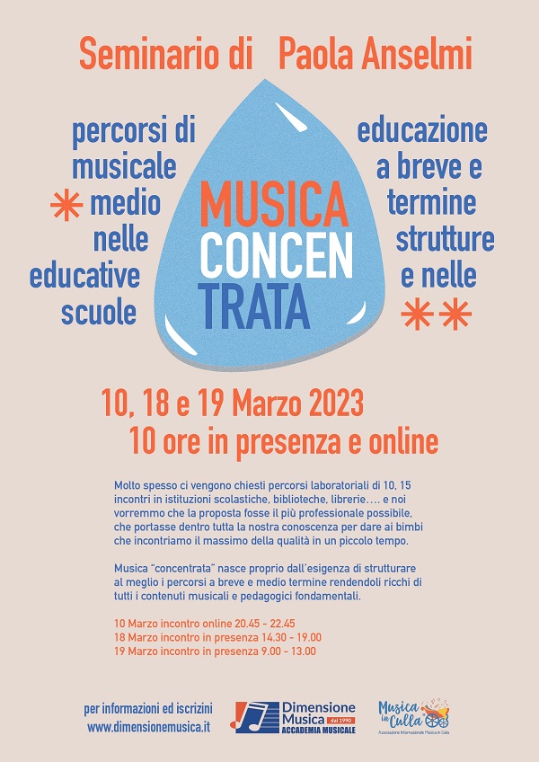 Musica concentrata - di seminario Paola Anselmi